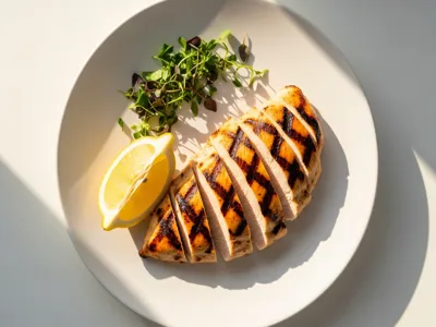 Lean chicken breast with vegetables, an Ozempic-friendly meal