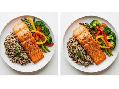 Salmon with quinoa and roasted vegetables — GLP Flow