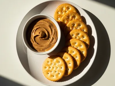Saltine crackers with almond butter — GLP Flow